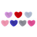 Heart Shape Stuffed Plush Throw Pillow Cushion For 1/3 Doll Toys Purple