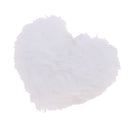 Heart Shape Stuffed Plush Throw Pillow Cushion For 1/3 Doll Toys White
