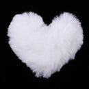 Heart Shape Stuffed Plush Throw Pillow Cushion For 1/3 Doll Toys White