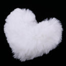 Heart Shape Stuffed Plush Throw Pillow Cushion For 1/3 Doll Toys White