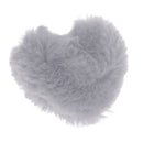 Heart Shape Stuffed Plush Throw Pillow Cushion For 1/3 Doll Toys Gray