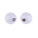 200pcs 5mm Black & White Plastic Safety Doll Toy Round Eyes for Kids DIY Accessories