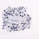 200pcs 7mm Black & White Plastic Safety Doll Toy Round Eyes for Kids DIY Accessories