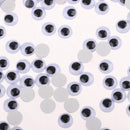 200pcs 7mm Black & White Plastic Safety Doll Toy Round Eyes for Kids DIY Accessories