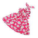 Summer Outfit One Shoulder Dress & Hair Band for 18inch American Girl Our Generation My Life Dolls Accessories Rose Red