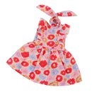 2pcs Stylish Clothes for 18inch American Girl Our Generation Doll Red Sleeveless Dress + Hair Band Party Dress Up