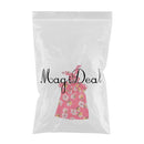 Trendy Summer Flower Lotus Leaf Collar Dress & Hair Band Outfit for 18inch American Girl My Life Dolls Clothing Accessory Red