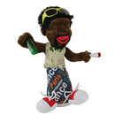 30cm Electronic Plush Jamaican Man Doll Toy Halloween Ornaments Desk Decor