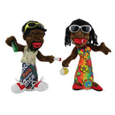 30cm Electronic Plush Jamaican Man Doll Toy Halloween Ornaments Desk Decor