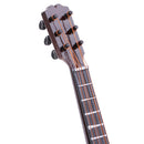 Dolls House Decoration Mini Wooden Guitar Model with Display Stand
