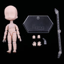 Polyarticular Turnable Nude Doll Body With Display Stand For Obitsu11 Dolls