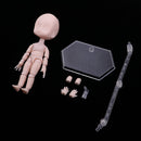 Polyarticular Turnable Nude Doll Body With Display Stand For Obitsu11 Dolls