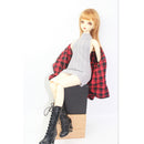 Fashion 1/3 Doll Clothes Black Soft Knit Sweater Vest T-shirt Outfit For 70cm uncle BJD for SD17 AOD AS DOD Dolls Gray