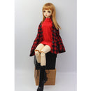 Fashion 1/3 Doll Clothes Black Soft Knit Sweater Vest T-shirt Outfit For 70cm uncle BJD for SD17 AOD AS DOD Dolls