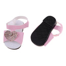 Stylish Pink Ankle Belt Sandals Shoes for 18inch American Girl Doll Summer Outfit