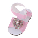 Stylish Pink Ankle Belt Sandals Shoes for 18inch American Girl Doll Summer Outfit
