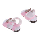 Stylish Pink Ankle Belt Sandals Shoes for 18inch American Girl Doll Summer Outfit