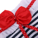 Lovely One-piece Bowknot Swimwear for 18inch American Girl Our Generation Dolls Accessories Blue