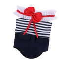 Lovely One-piece Bowknot Swimwear for 18inch American Girl Our Generation Dolls Accessories Blue