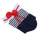 Lovely One-piece Bowknot Swimwear for 18inch American Girl Our Generation Dolls Accessories Blue