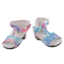 Trendy Sequins Sandals Summer Dress Up for 18inch American Girl Our Generation Dolls Flower Shoes