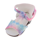 Trendy Sequins Sandals Summer Dress Up for 18inch American Girl Our Generation Dolls Flower Shoes