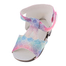 Trendy Sequins Sandals Summer Dress Up for 18inch American Girl Our Generation Dolls Flower Shoes