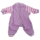 Fashion Doll Clothing Long Sleeve Jumpsuit for 14.5in American Girl Doll Light Purple