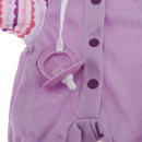 Fashion Doll Clothing Long Sleeve Jumpsuit for 14.5in American Girl Doll Light Purple