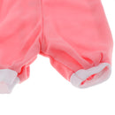 Fashion Doll Clothing Striped Jumpsuit with Teat for 16inch Salon Doll Pink & White