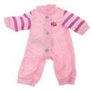 Cute Pink Jumpsuit for 14.5 inch American Girl Baby Doll Dress Up Accessory