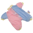 Fashion Doll Clothing Patchwork Jumpsuit for Mellchan Girl Doll Decor Pink & Blue