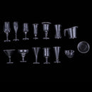 Set of 14pcs Clear Wine Glass Juice Cup for 1/12 Dollhouse Kitchen Tableware Accessories