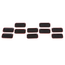 10pcs Retro Miniature Japanese Saucer for 1/12 Dollhouse Kitchen Tableware Model Black