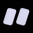 10pcs Retro Miniature Japanese Saucer for 1/12 Dollhouse Kitchen Tableware Model White