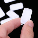 10pcs Retro Miniature Japanese Saucer for 1/12 Dollhouse Kitchen Tableware Model White