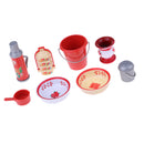 Retro 1/12 Dollhouse Miniature Household Toiletries Wash Basin Teakettle Spittoon Kit