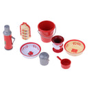 Retro 1/12 Dollhouse Miniature Household Toiletries Wash Basin Teakettle Spittoon Kit
