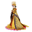 35cm Collectible BJD Empress Consort Wu Zetian Doll with Costume Stand Kits