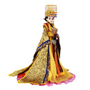 35cm Collectible BJD Empress Consort Wu Zetian Doll with Costume Stand Kits