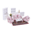 13 Items 1/12 Dollhouse Miniature Furniture Sofa Bookcase Cabinet Model Kits