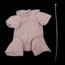 16inch Newborn Baby Doll Supply Suede Cloth Body for Reborn 3/4 Arm Full Leg Doll Kit Beige Color