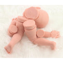 22inch Unpainted Reborn Kits Baby Doll with Head 3/4 Arms Legs Soft Silicone Newborn Baby Doll DIY Making Normal Skin