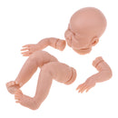 22inch Unpainted Reborn Kits Baby Doll with Head 3/4 Arms Legs Soft Silicone Newborn Baby Doll DIY Making Normal Skin