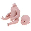 50cm Unpainted Vinyl Blank Doll Kits for 20'' Reborn Baby Girl Doll Making Supplies