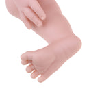 50cm Unpainted Vinyl Blank Doll Kits for 20'' Reborn Baby Girl Doll Making Supplies