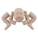 20inch Unpainted Reborn Kits Baby Doll with Head 3/4 Arms Full Legs Soft Silicone Newborn Baby Doll DIY Making Normal Skin