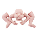 Handmade DIY 22inch Reborn Silicone Kits Full Limb Mold Blank Baby Doll with Head 3/4 Arms Full Legs Kit Birthday Gift
