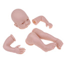 Handmade DIY 22inch Reborn Silicone Kits Full Limb Mold Blank Baby Doll with Head 3/4 Arms Full Legs Kit Birthday Gift