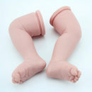 Handmade DIY 22inch Reborn Silicone Kits Full Limb Mold Blank Baby Doll with Head 3/4 Arms Full Legs Kit Birthday Gift